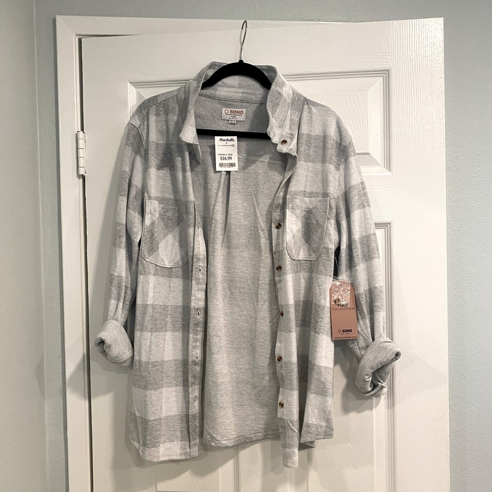 Plaid Flannel shirt XL